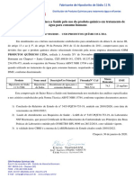 CBRS Hipoclorito de Sódio CSM 01 - 2020