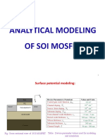 Analytical Modeling of Soi Mosfet