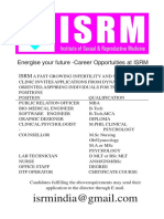 Energise Your Future - Career Opportuities at ISRM