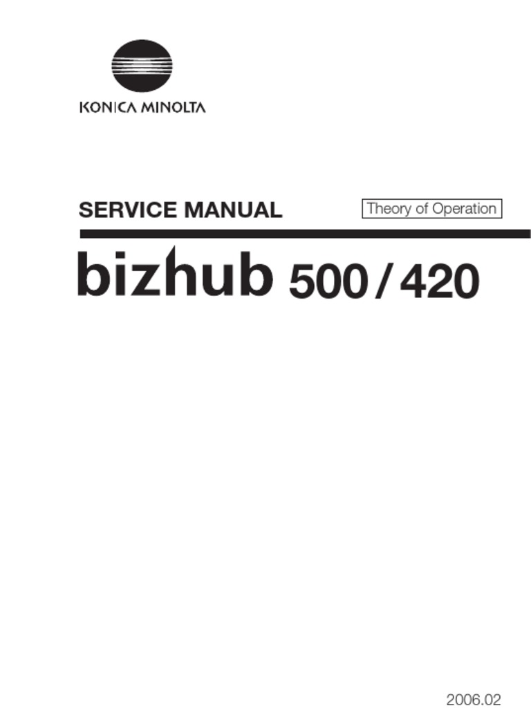 Bizhub 500_420 Service Manual Main Body&Options | Ac Power Plugs And  Sockets | Microsoft Windows
