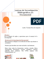 Técnicas de Investigación Documental