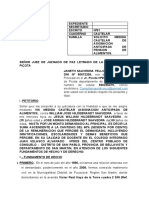 Solicitud asignación anticipada alimentos menores