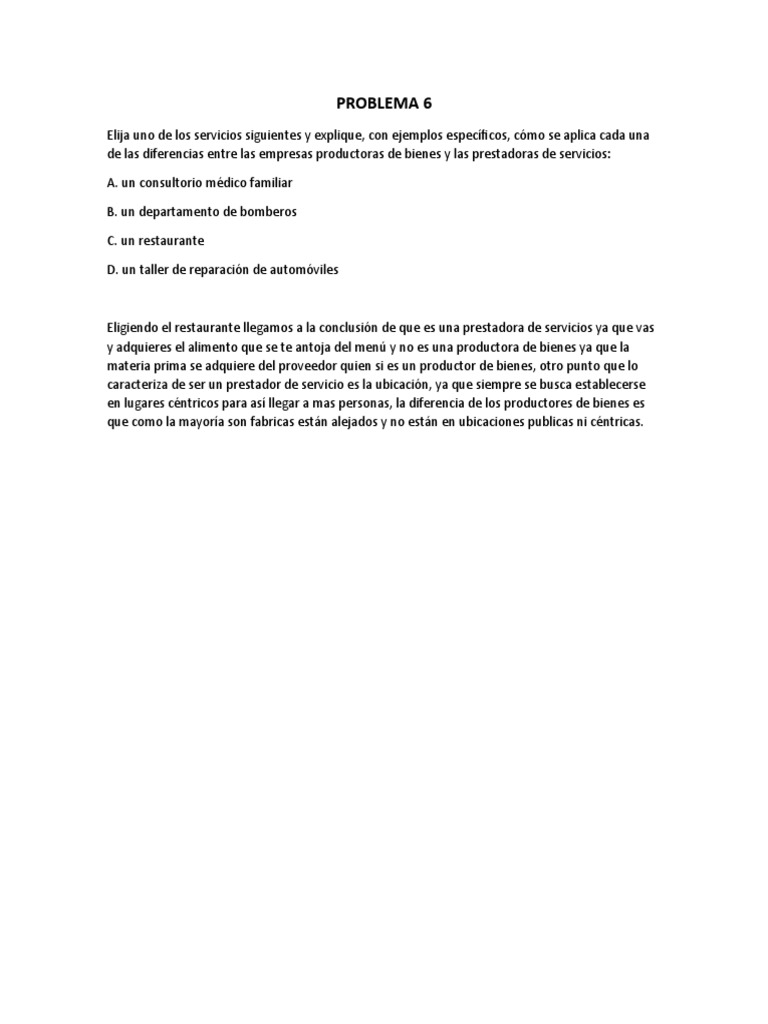 Problema 6 | PDF | Negocios