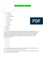 Sistema endócrino e exercícios sobre glândulas e diabetes