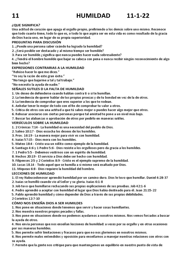 Claves para Practicar la Humildad | PDF | Cristo (título)