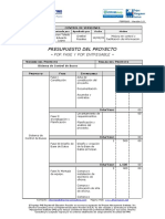 FGPR - 160 - 06 - Presupuesto Del Proyecto - Por Fase y Por Entregable