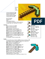 Minecraft Pickaxe: - by Tommy Smith