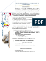 Acta de Escrutinio Consejo Departamental 2020 - 2022