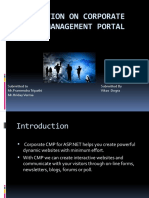 Presentation On Corporate Content Management Portal Project