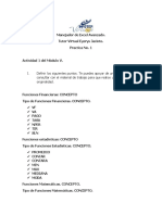 Actividad 1 Del Módulo V - Manejador de Excel Avanzado - Infotep Virtual