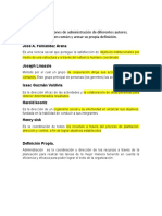 Investigar 5 Definiciones de Administración de Diferentes Autores1234