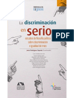 Rodríguez Zepeda, J. (Coord.) (2022), La Discriminación en Serio. México, Biblioteca de Signos, UAM