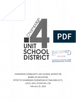 Champaign Unit 4 School District "Final Offer 2022"