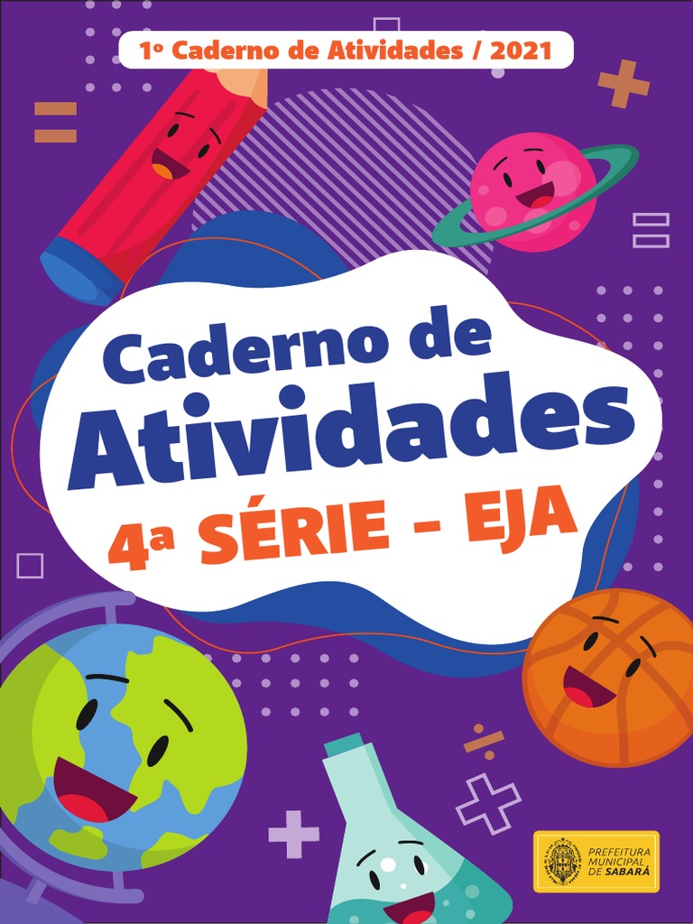 4 SÉRIE 1º Caderno EJA 2021 Sabará MG | PDF | Clima | Terra