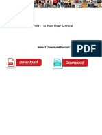 Gendex GX Pan User Manual