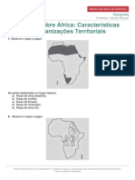 Materialdeapoioextensivo Geografia Exercicios Sobre A Africa Caracteristicas Fisicas Organizacoes Territoriais