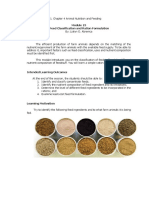 Feed Classification and Ration Formulation