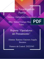 Reporte de Operadores Del Pensamiento