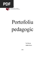 Portofoliu Pedagogic