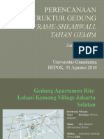 Perencanaan Struktur Gedung: Frame-Shearwall Tahan Gempa