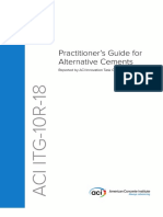 Practitioner's Guide For Alternative Cements: Reported by ACI Innovation Task Group 10
