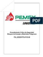 PXL-GDSSSTPA-PCS-06 Bloqueo de Energia y Materiales Peligrosos