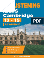 Giải Để LISTENING Trong Bộ IELTS Cambridge 13-15