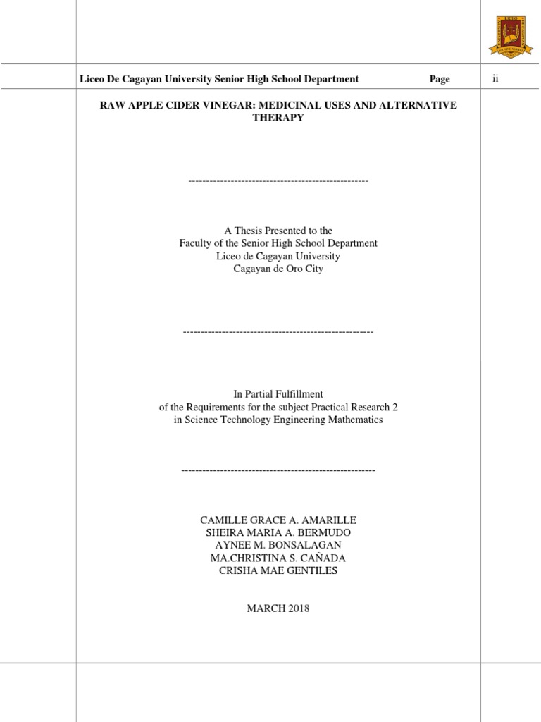 Raw Apple Cider Vinegar Medicanal Uses and Alternative Therapy PDF