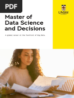 UNSW Master of Data Science and Decisions Brochure