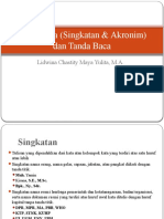 Ejaan Kata (Singkatan & Akronim) Dan Tanda Baca