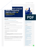 How To Start A Social Media Marketing Agency With No Experience?