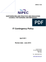 IT Contingency Policy: Northern Ireland Practice and Education Council For Nursing and Midwifery