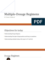 Multiple-Dosage Regimens: DR Yasser Shahzad