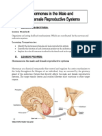 Hormones in The Male and Female Reproductive Systems: I. Lesson Objectives
