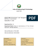 Dhaka University of Engineering & Technology: Course Title: Course No