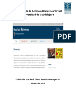 Guía Rápida de Acceso A Biblioteca Virtual Universidad de Guadalajara