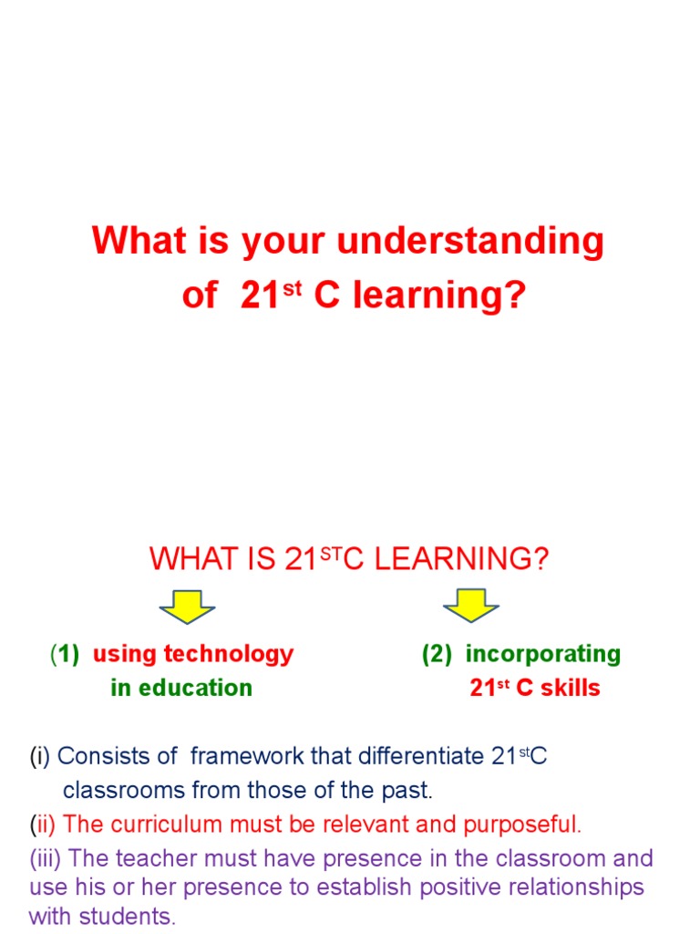 21st C Learning Skills | PDF