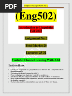 Eng502 Assignment 2 2022