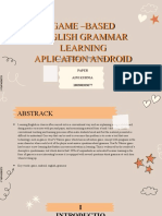 Game - Based English Grammar Learning Aplication Android: Paper Aini Kurnia 180388203077