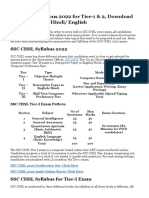 SSC CHSL Syllabus 2022 For Tier-1 & 2, Download Syllabus PDF in Hindi/ English
