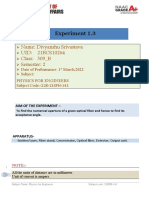 Experiment 1.3: Name: Divyanshu Srivastava UID: 21BCS10264 Class: 509 - B Semester: 2