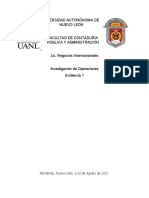 Evidencia 1 Investigación de Operaciones