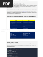 Python Tuples - Studyopedia.com