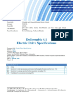 Electric Drive Specifications Summary