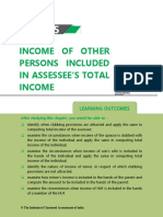 Income OF Other Persons Included IN Assessee'S Total Income: Learning Outcomes