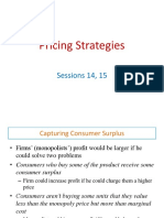 Session 14, 15 - Pricing Strategies