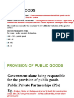 Externalities Public Goods
