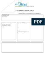 Financial Loan Application Form: Organization Name DNT Power