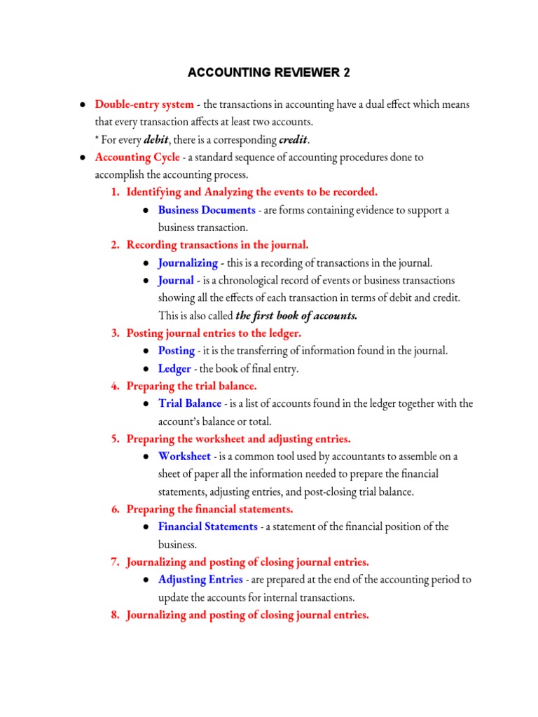Accounting Reviewer 2: Business Documents | PDF