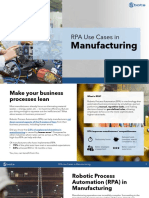 RPA Manufacturing Use Cases